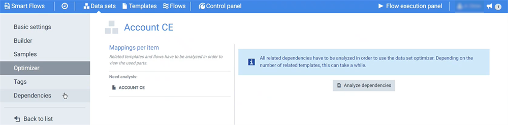 Optimzer Before Analyze dependencies view